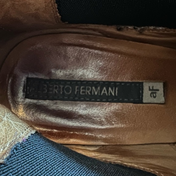 Alberto Fermani boots booties shoes brown black size 39 / 8 - Picture 10 of 10